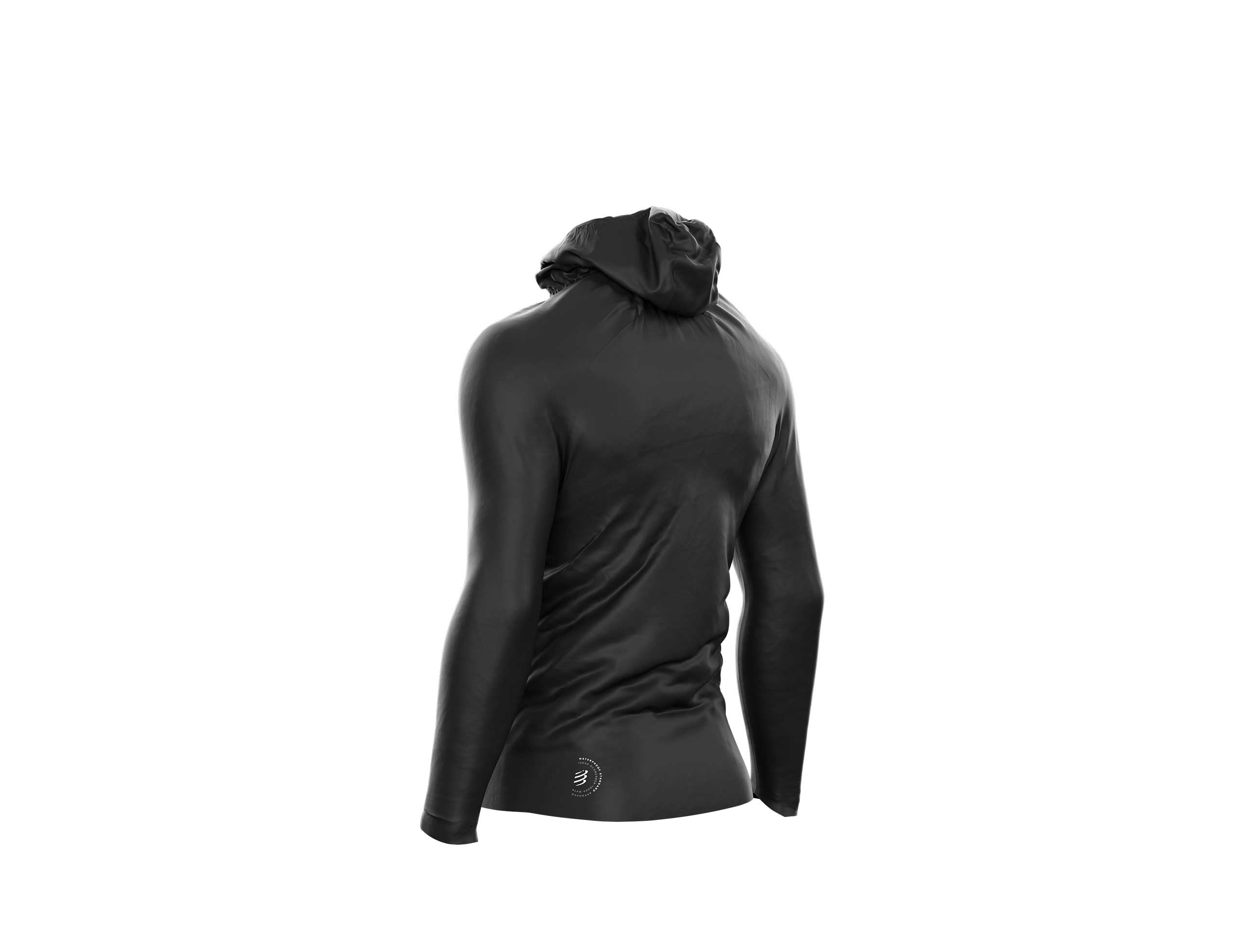 Veste imperméable Homme Compressport Hurricane  10/10 noir - Clubinsport