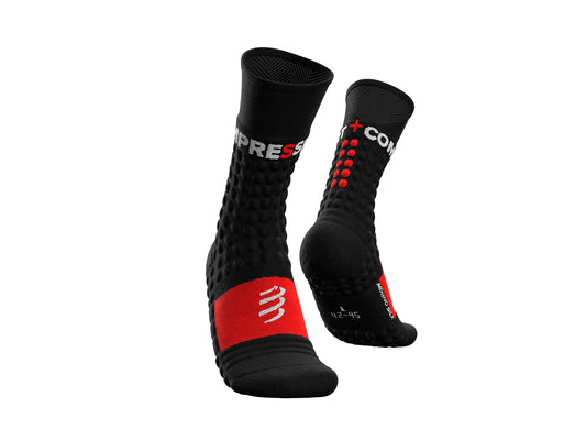 Chaussettes montantes compressport noir - Clubinsport