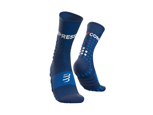 Chaussettes montantes compressport royal - Clubinsport