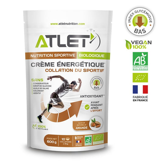 Crème énergétique biologique ATLET - Clubinsport