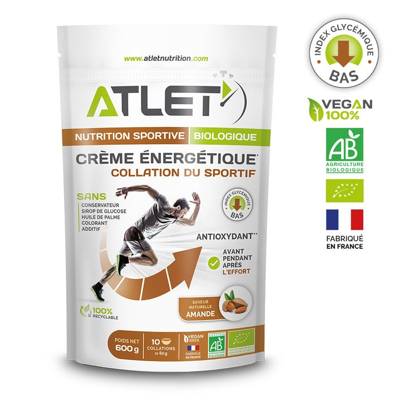 Crème énergétique biologique ATLET - Clubinsport
