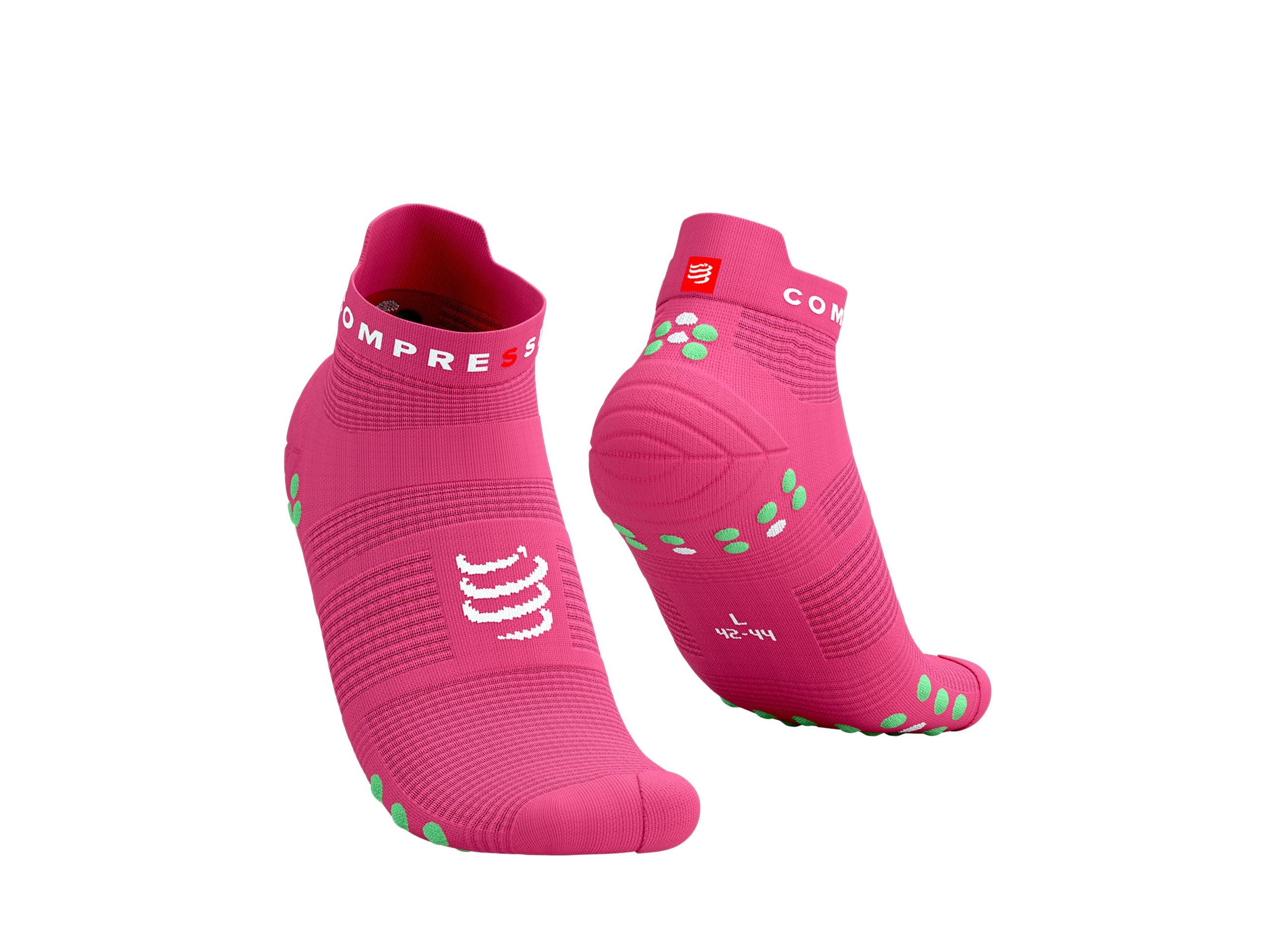 Chaussettes basses Compressport rose - Clubinsport