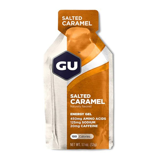 Gel énergétique GU Energy 32g Caramel Beurre Salé (Caffeine) - Clubinsport