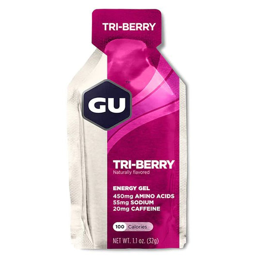 Gel énergétique GU Energy 32g Trois baies rouges (Caffeine) - Clubinsport