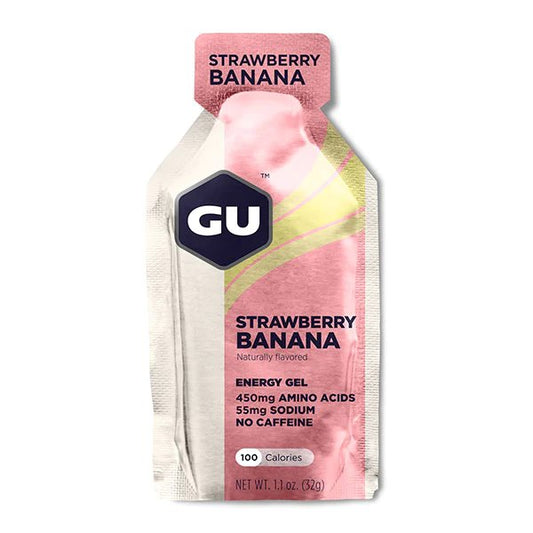 Gel énergétique GU Energy 32g Fraise banane - Clubinsport