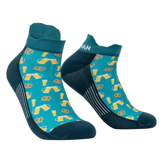 Chaussettes Nathan Merinos Signature Speed Tab Bretzel biere Vert - Clubinsport