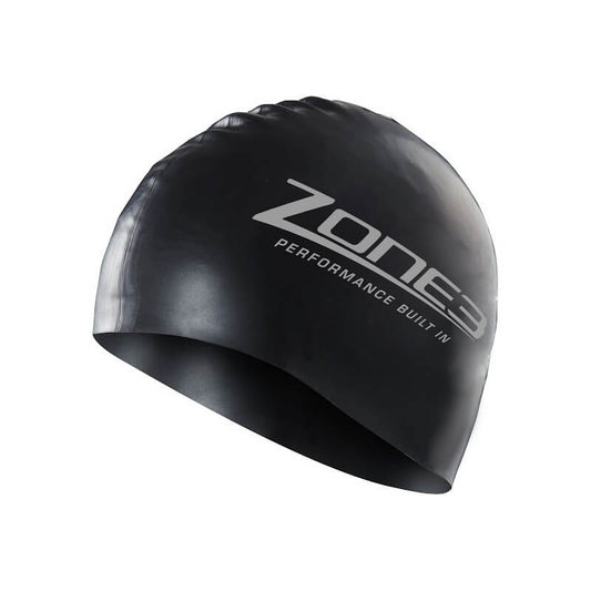 Bonnet de Natation Zone3 noir swim 48gr - Clubinsport