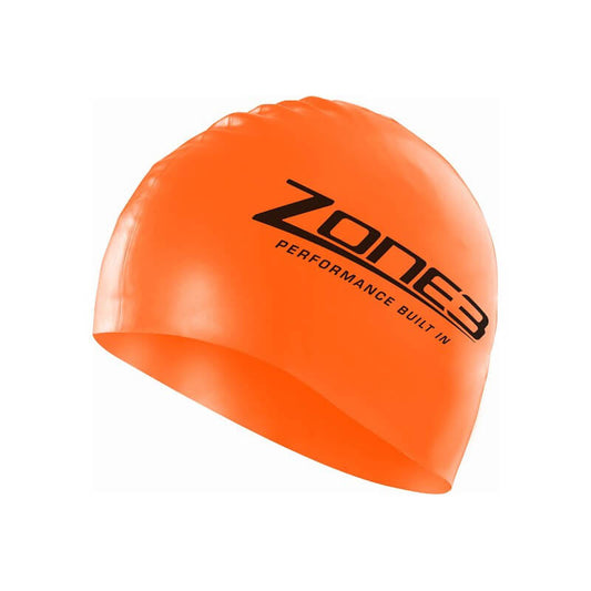 Bonnet de Natation Zone3 orange swim 48gr - Clubinsport