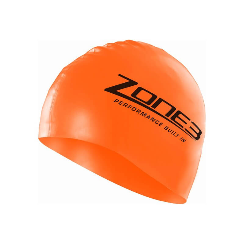 Bonnet de Natation Zone3 orange swim 48gr - Clubinsport