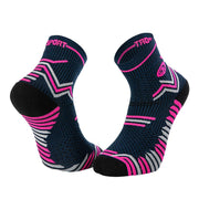 Chaussettes BV Sport Ultra marine et rose - Clubinsport