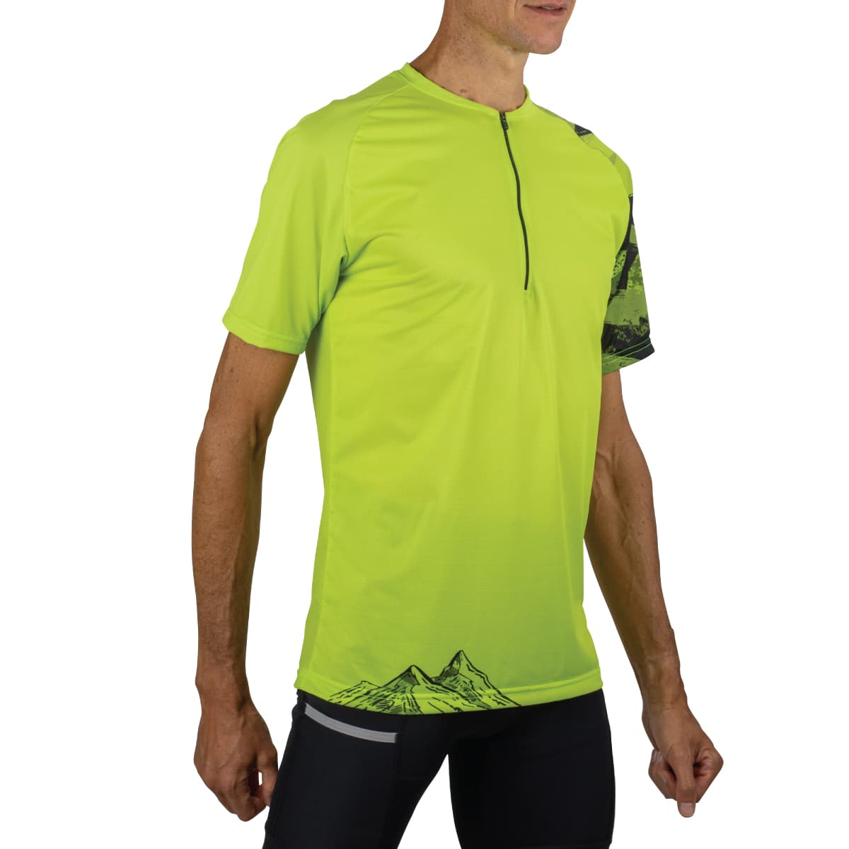 Tee-shirt manches courtes homme Instinct Jaune - Clubinsport