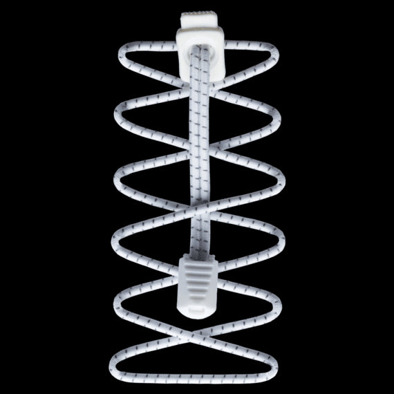 Lacets Nathan Run Reflective Blanc - Clubinsport