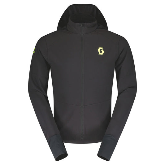 Veste coupe vent Homme SCOTT Explorair Warm polartec noir - Clubinsport