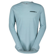 Tee-shirt manches longues Homme Defined Merino bleu - Clubinsport