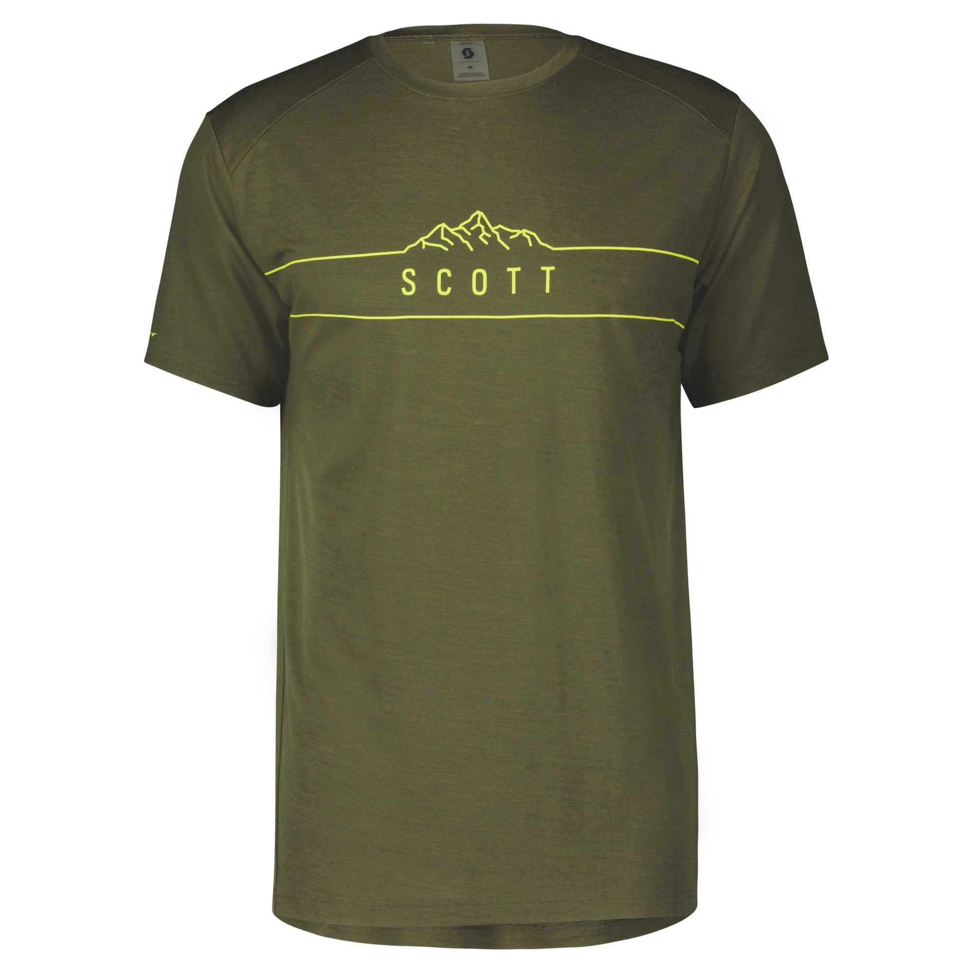 Tee-shirt manches courtes Homme Scott  Defined Merino kaki - Clubinsport