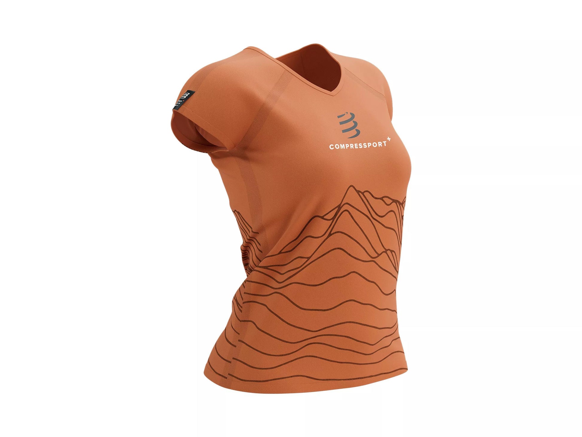 Tee-shirt manches courtes femme  Compressport Terracotta Performance Capsule Terracotta - Clubinsport