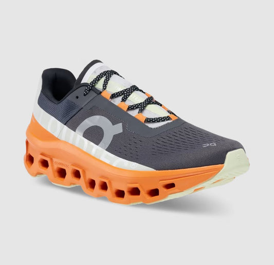 Chaussure Route Cloudmonster homme ON Running gris orange - Clubinsport