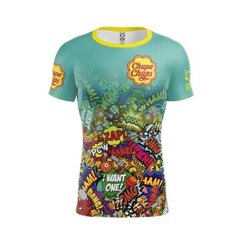 Tee-shirt manches courtes Homme Otso Chupa chups vert - Clubinsport