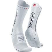 Chaussettes Compressport Pro Racing Socks Bike Blanc - Clubinsport