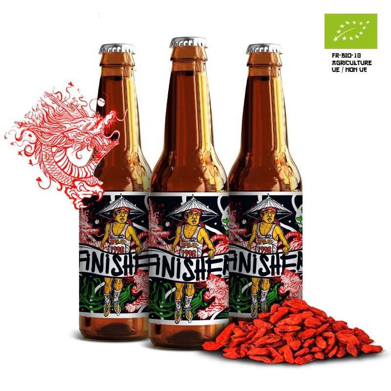 Biere blonde goji Finisher pack de 3 - Clubinsport