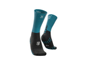 Chaussettes Compressport Mid Compression bleu noir - Clubinsport