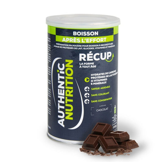 Boisson de recuperation Recup Authentic nutirion chocolat noir - Clubinsport