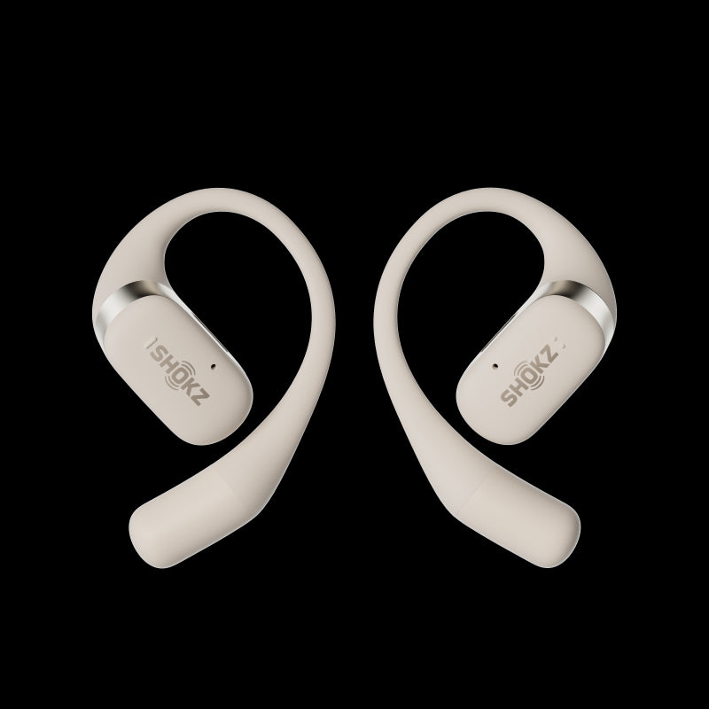 Ecouteur Bluetooth Shokz - OPENFIT beige - Clubinsport
