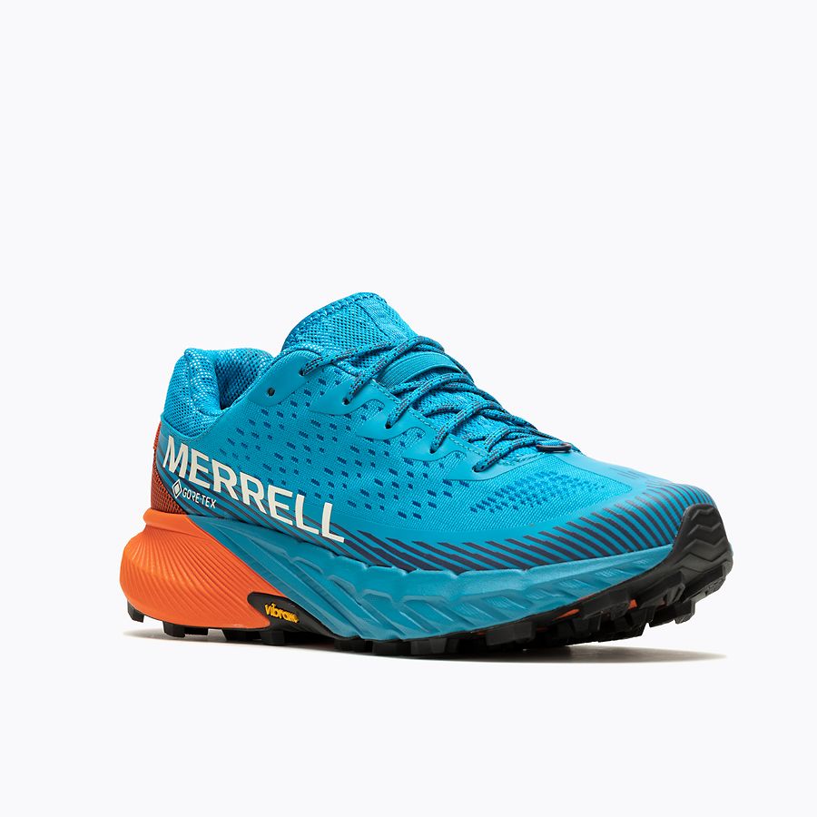 Chaussure de Trail Merrell Agility peak 5 femme bleu orange - Clubinsport