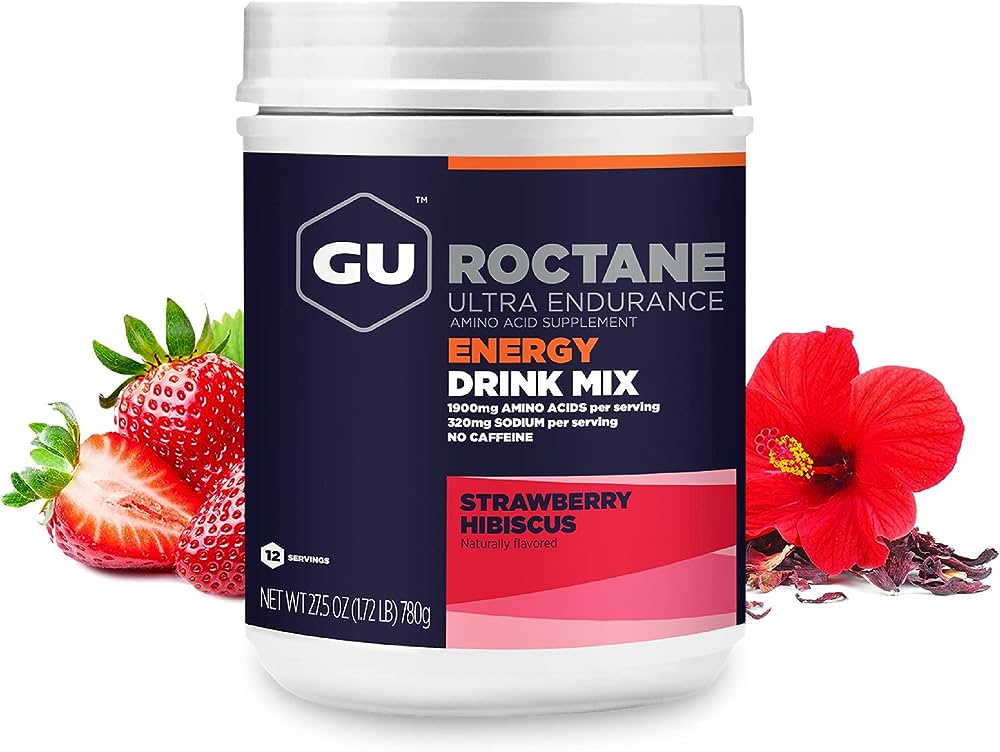 Boisson GU Drink Mix Energy Roctane fraise hibiscus - Clubinsport