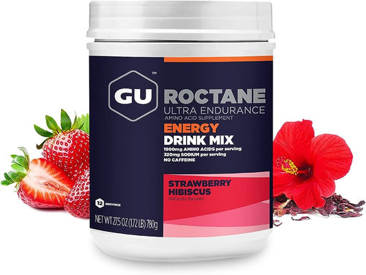 Boisson GU Drink Mix Energy Roctane fraise hibiscus - Clubinsport