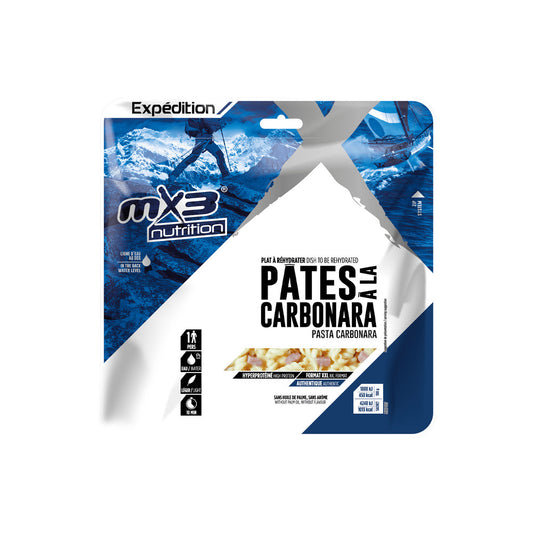 Pâtes à la Carbonara hypercalorique lyophilisées - Clubinsport