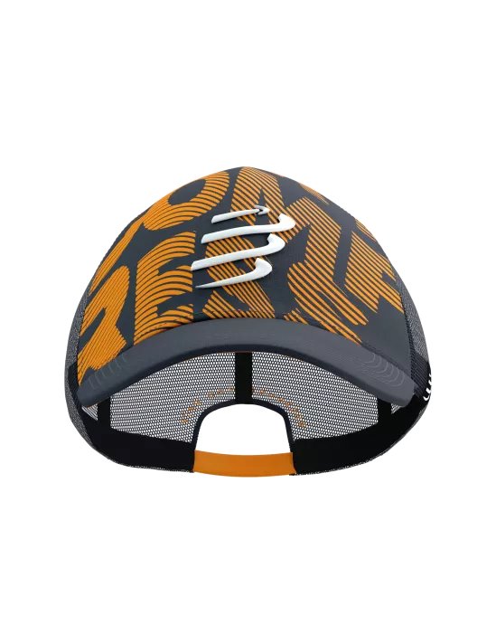 Casquette Compressport Gris orange Trucker - Clubinsport