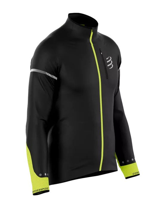 Veste coupe vent Homme Compressport Hurricane Flash - Clubinsport
