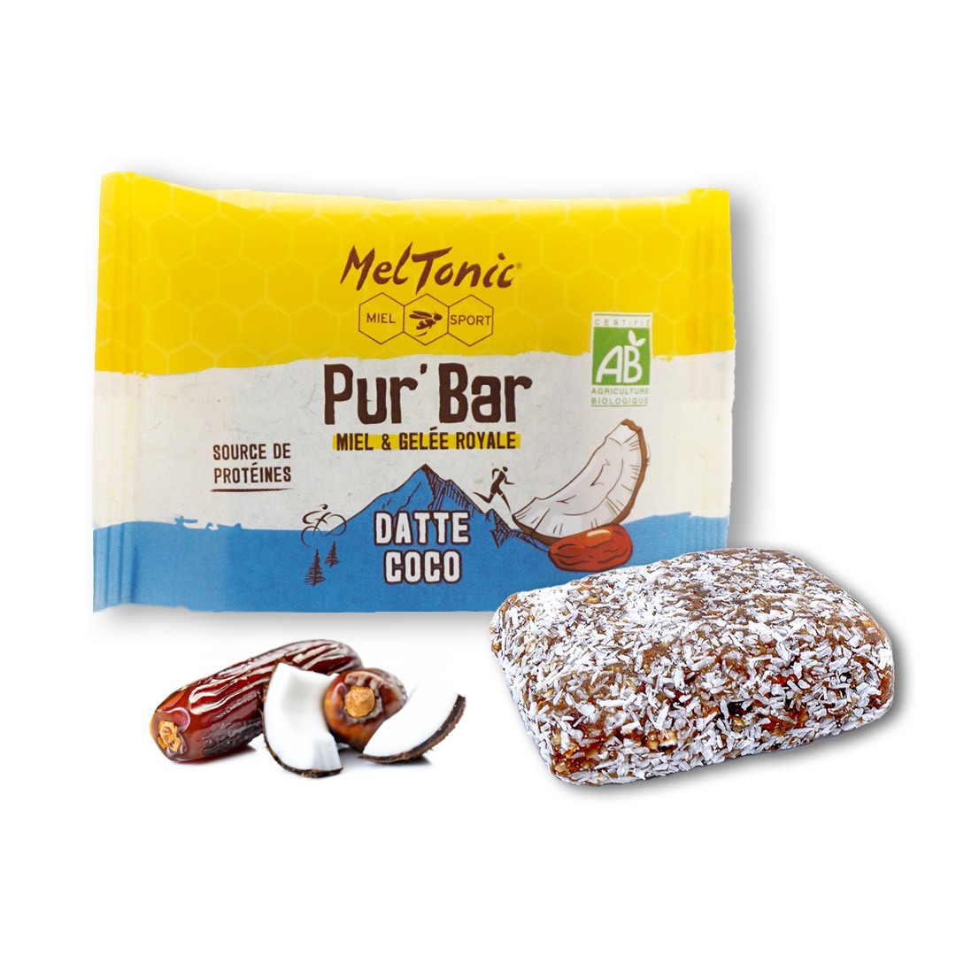 Barre énergétique Pur'Bar bio Datte Coco Meltonic - Clubinsport