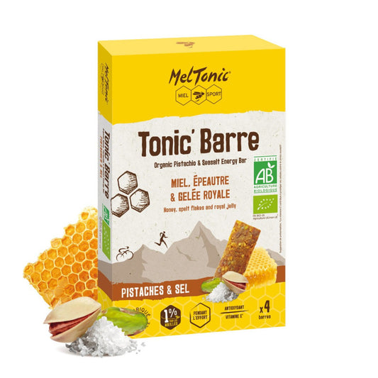 Barre énergétique  TONIC' Barres Bio Meltonic miel epautre - Clubinsport