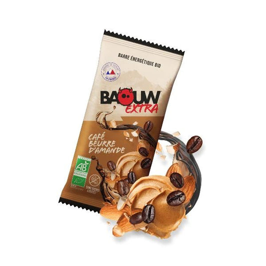 Barre énergétique Baouw Extra  Café beurre d'amande - Clubinsport