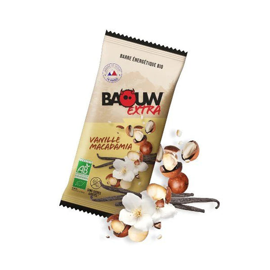 Barre Énergétique BIO EXTRA (50g) - Vanille & Macadamia - Clubinsport