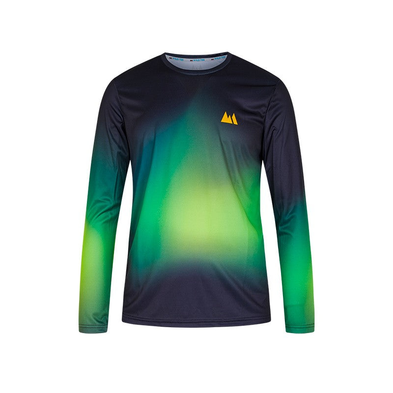Tee-shirt manches longues homme Wildtee Gradient vert Homme - Clubinsport