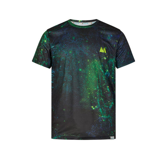 Tee-shirt manches courtes homme Wildtee Night run vert Homme - Clubinsport