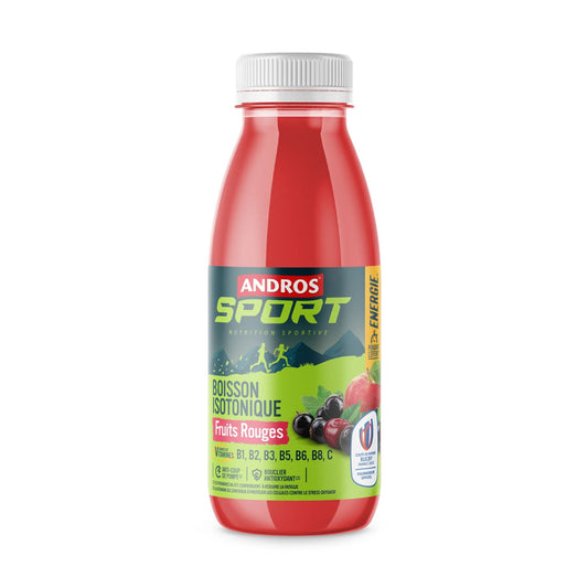 Boisson isotonique FRUITS ROUGES 500 ML  Andros sport - Clubinsport