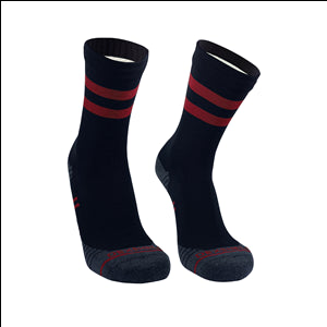 Chaussettes impermeables respirantes Running DexShell noir ET rouge - Clubinsport