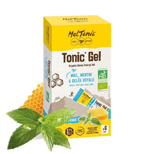 Gel énergétique Coup de frais bio Miel menthe gelée Meltonic - Clubinsport