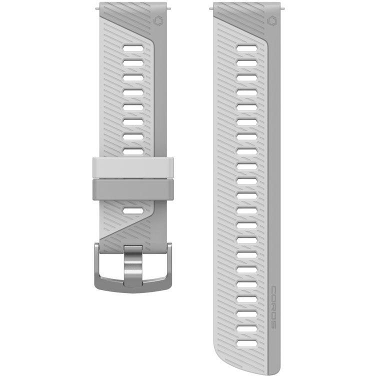 Bracelet silicone Coros gris clair 22 mm - Clubinsport