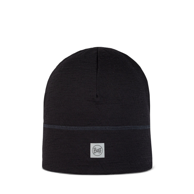 Bonnet Buff Merino beanie solid noir - Clubinsport
