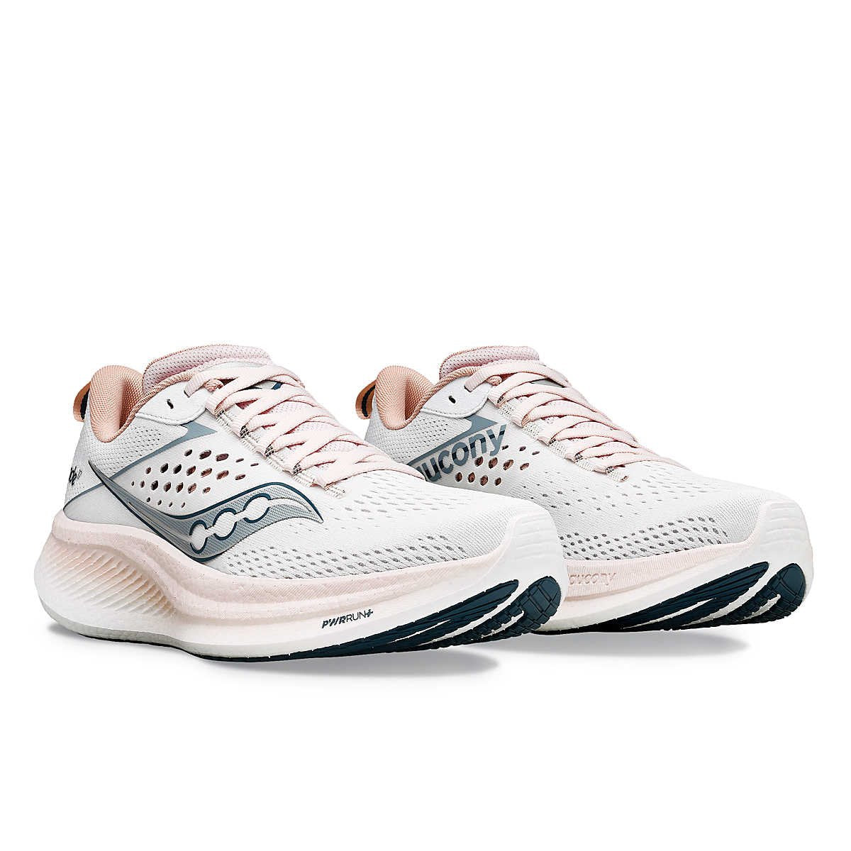 Chaussure de Route Saucony femme Ride 17 rose pastel - Clubinsport