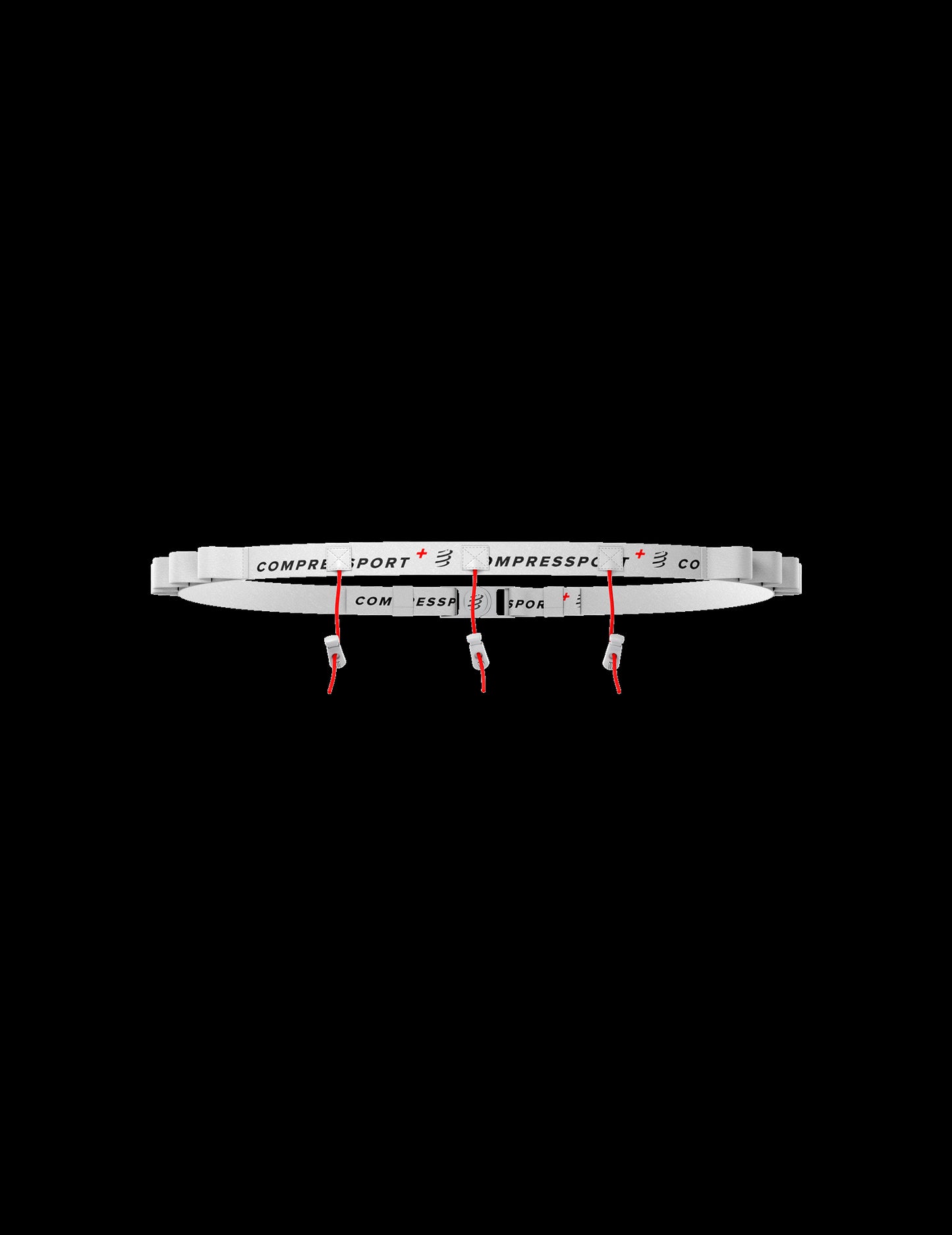Ceinture porte-dossard blanc Compressport - Clubinsport