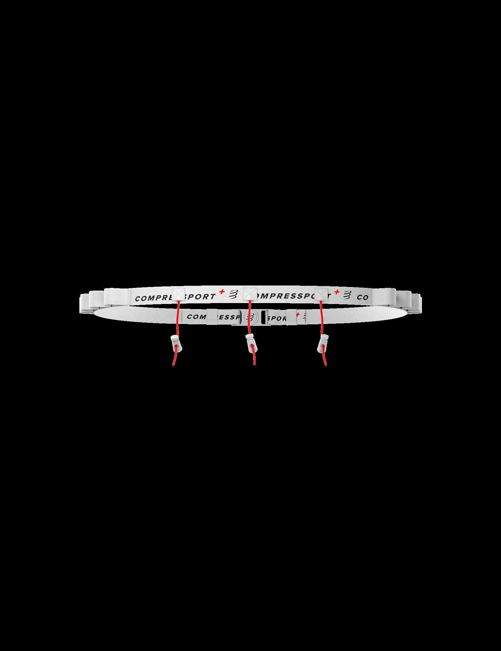 Ceinture porte-dossard blanc Compressport - Clubinsport