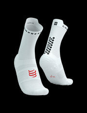 Chaussettes Compressport Pro Racing Socks v4.0 run Blanc - Clubinsport