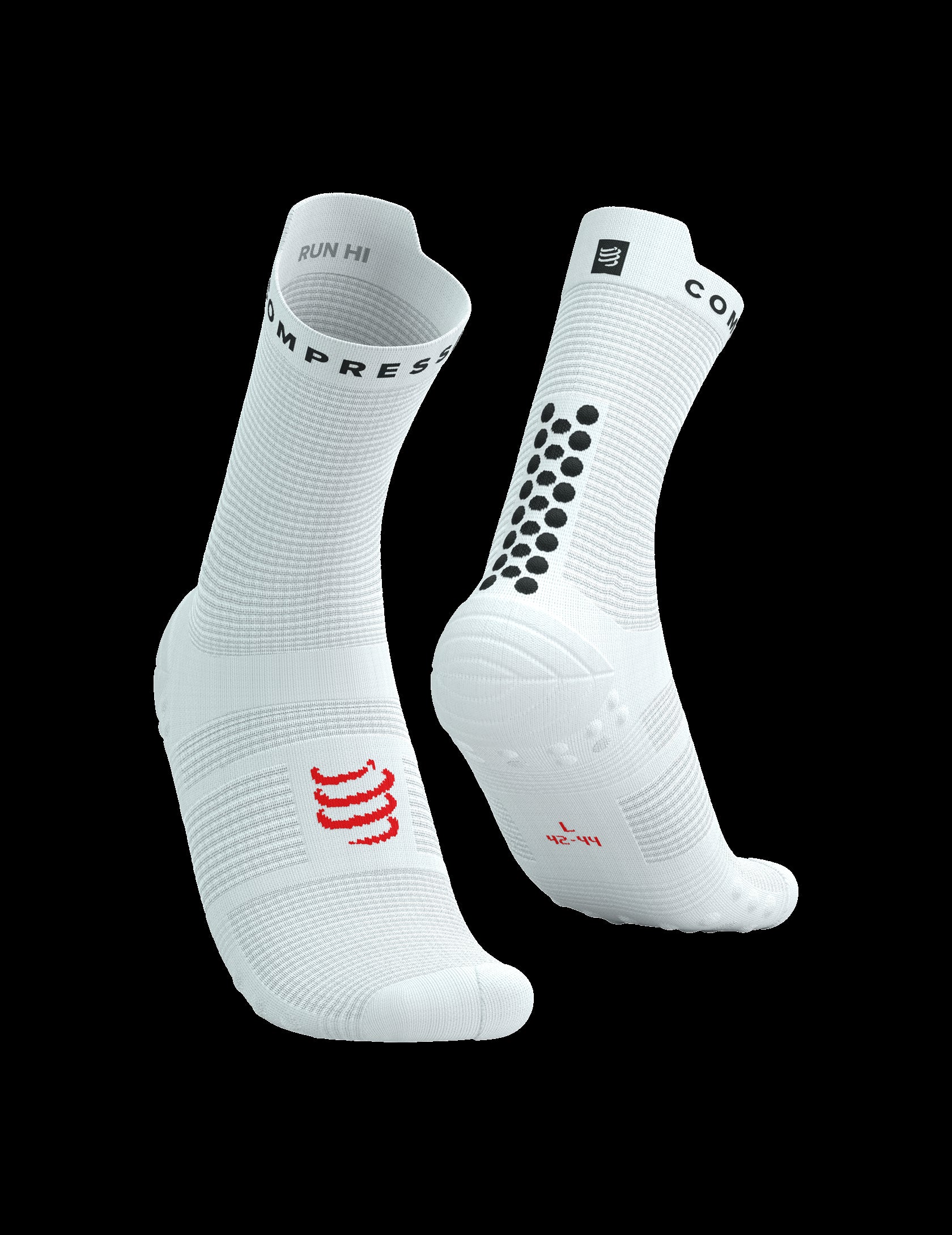 Chaussettes Compressport Pro Racing Socks v4.0 run Blanc - Clubinsport