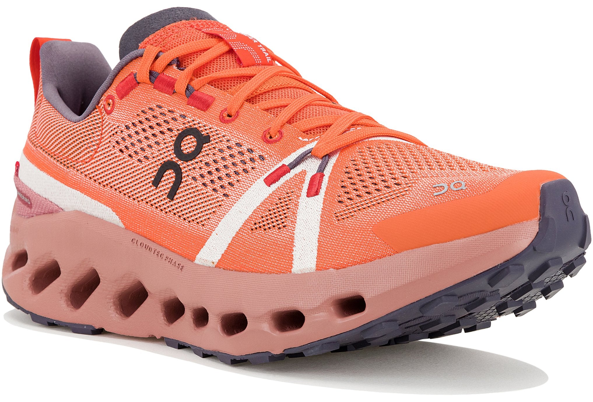 Chaussure Route Cloudsurfer Trail ON Running Femme orange - Clubinsport